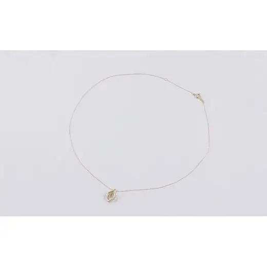 K18YG　ラボグロウンダイヤモンド　ネックレス　0.20ct　LDN17366B　K18　DIA　PN