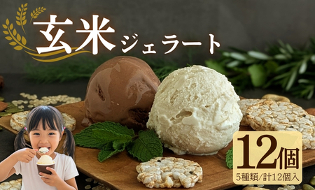  【ヴィーガン】玄米ジェラート12個 グルテンフリー ジェラート アイス ジェラート アイス【175】