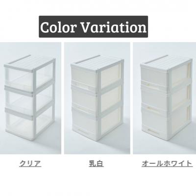 ふるさと納税 三条市 多段式連結収納1段 3個セット クリア クローゼットケース [株式会社オビタス]【010S688】 |  | 03