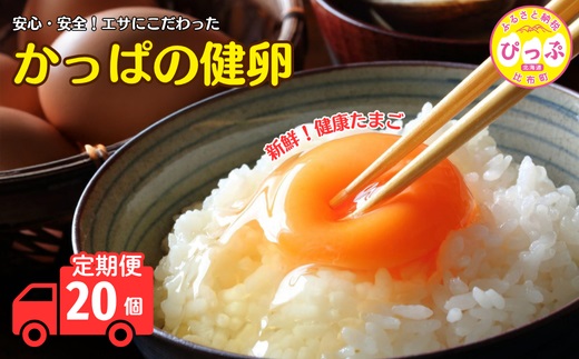 かっぱの健卵２０個（３か月定期便）