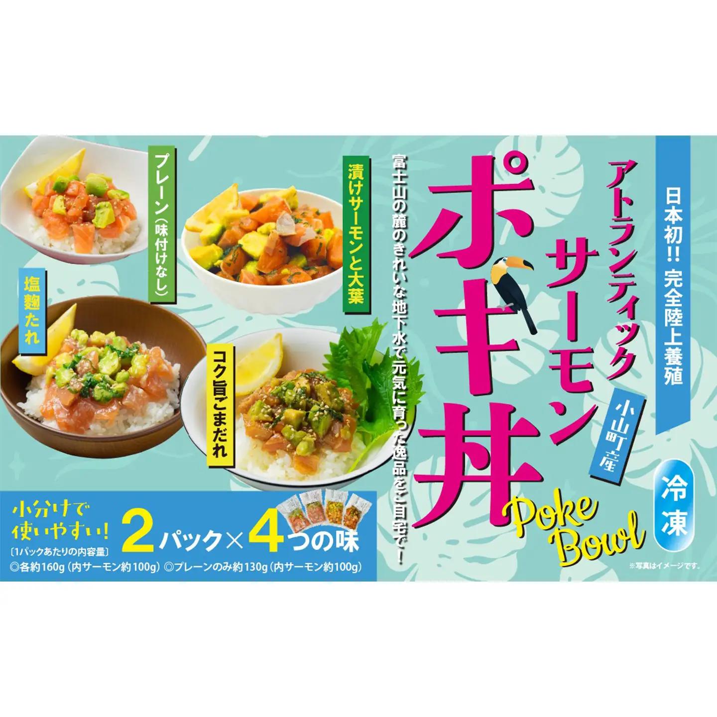 ポキ丼 サーモン 冷凍 食べ比べ 約160g/約130g×2P×4つの味 サーモン
