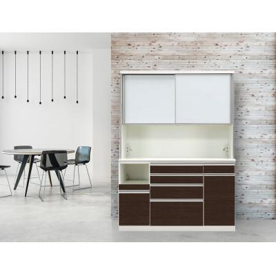 ふるさと納税 大川市 シュシュ 幅150cm カラー・高さが選べるハイタイプキッチンボード　ホワイト/ナチュラル/ブラウン |  | 02