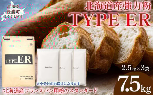 TYPE ER 7.5kg 【 ふるさと納税 人気 おすすめ ランキング 小麦粉 パン 国産 北海道 TYPE ER 自宅用  江別製粉 北海道 豊浦町 送料無料 】 TYUAI019