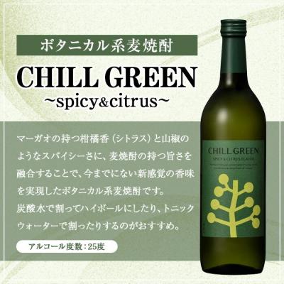 ふるさと納税 いちき串木野市 【令和8年 父の日】麦焼酎 チルグリーン 2種 (720ml×各1本)オリジナルペアグラス付 化粧箱 |  | 02