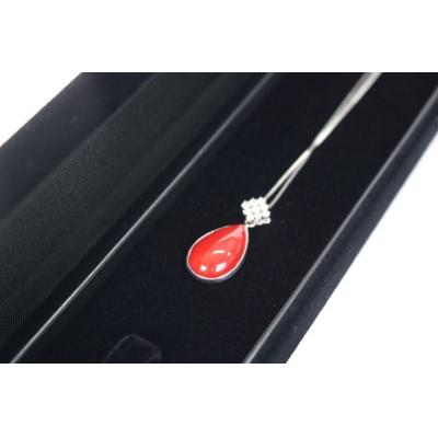 ふるさと納税 室戸市 【高級】赤サンゴ ドロップ型ペンダント |  | 02