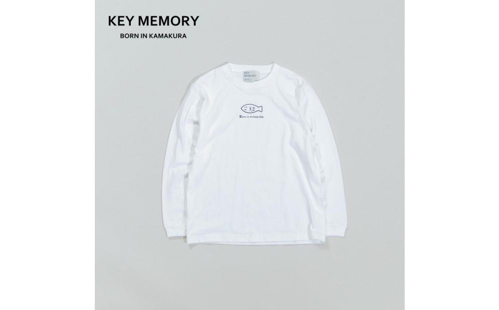 《2》【KEYMEMORY 鎌倉】フィッシュイラストロングTシャツ WHITE