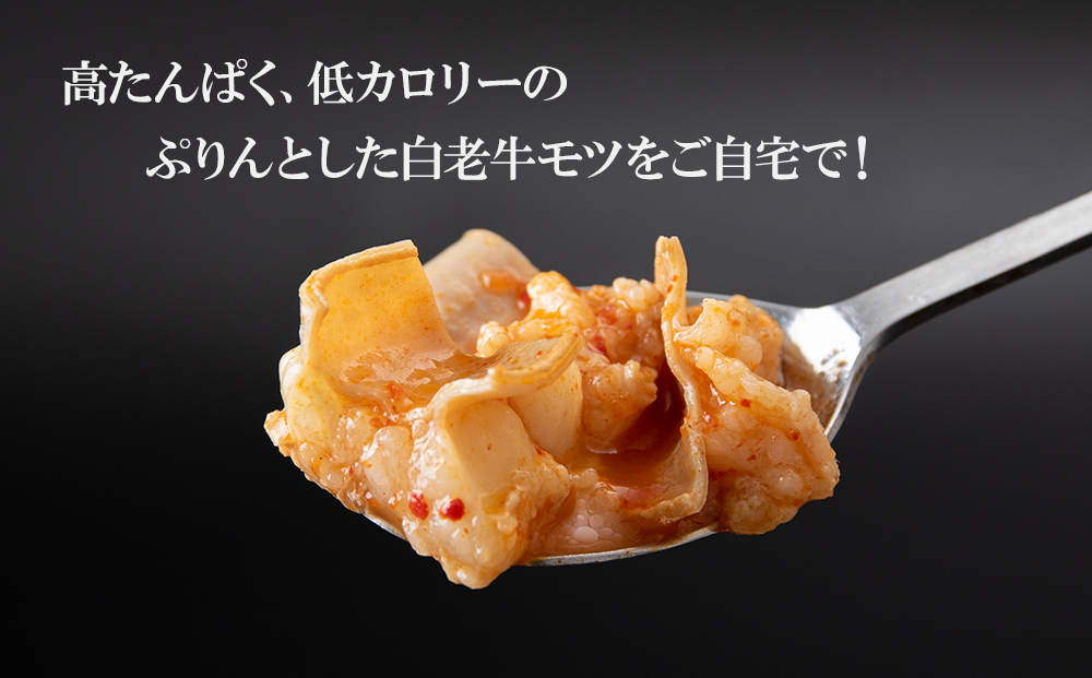 	定期便 3ヶ月 白老牛 もつ スンドゥブ 4パック 韓国料理 BJ012_イメージ2