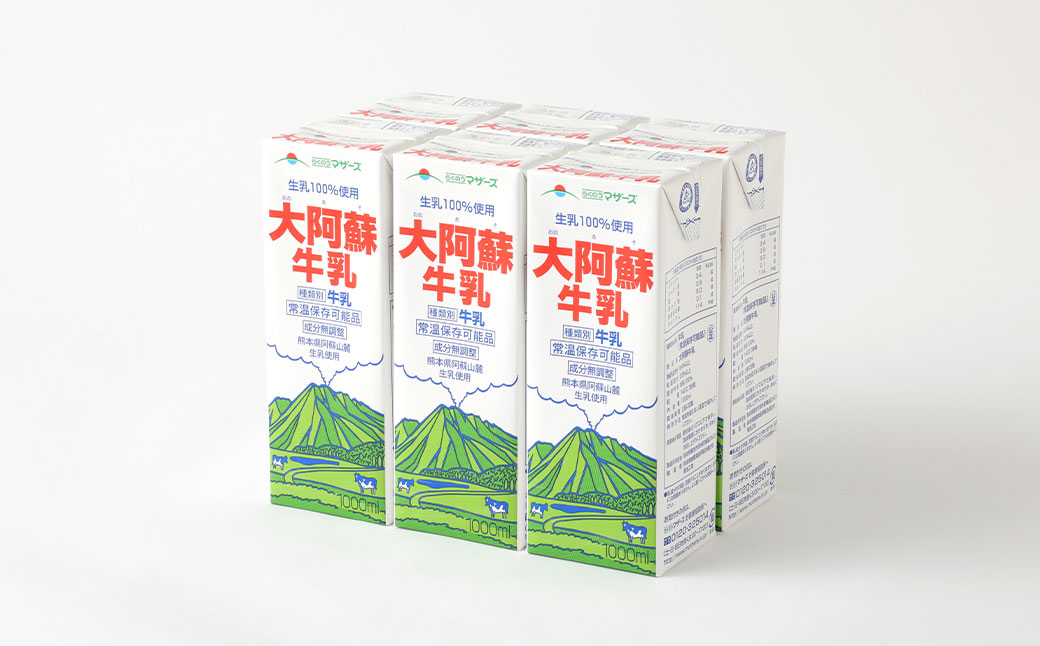 【3ヶ月毎 2回定期便】大阿蘇牛乳 1000ml