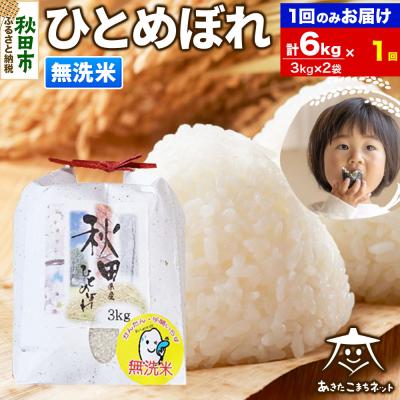 ふるさと納税 秋田市 秋田市産ひとめぼれ 6kg【無洗米】|15_akn-ff0601m