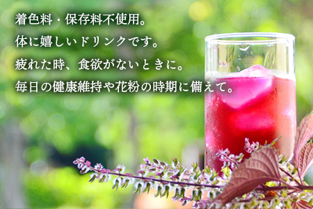 東白川村産赤しそ使用！ しそしそばなし 12本 720ml しそジュース 紫蘇 赤しそ 紫蘇ジュース ジュース 30000円 三万円