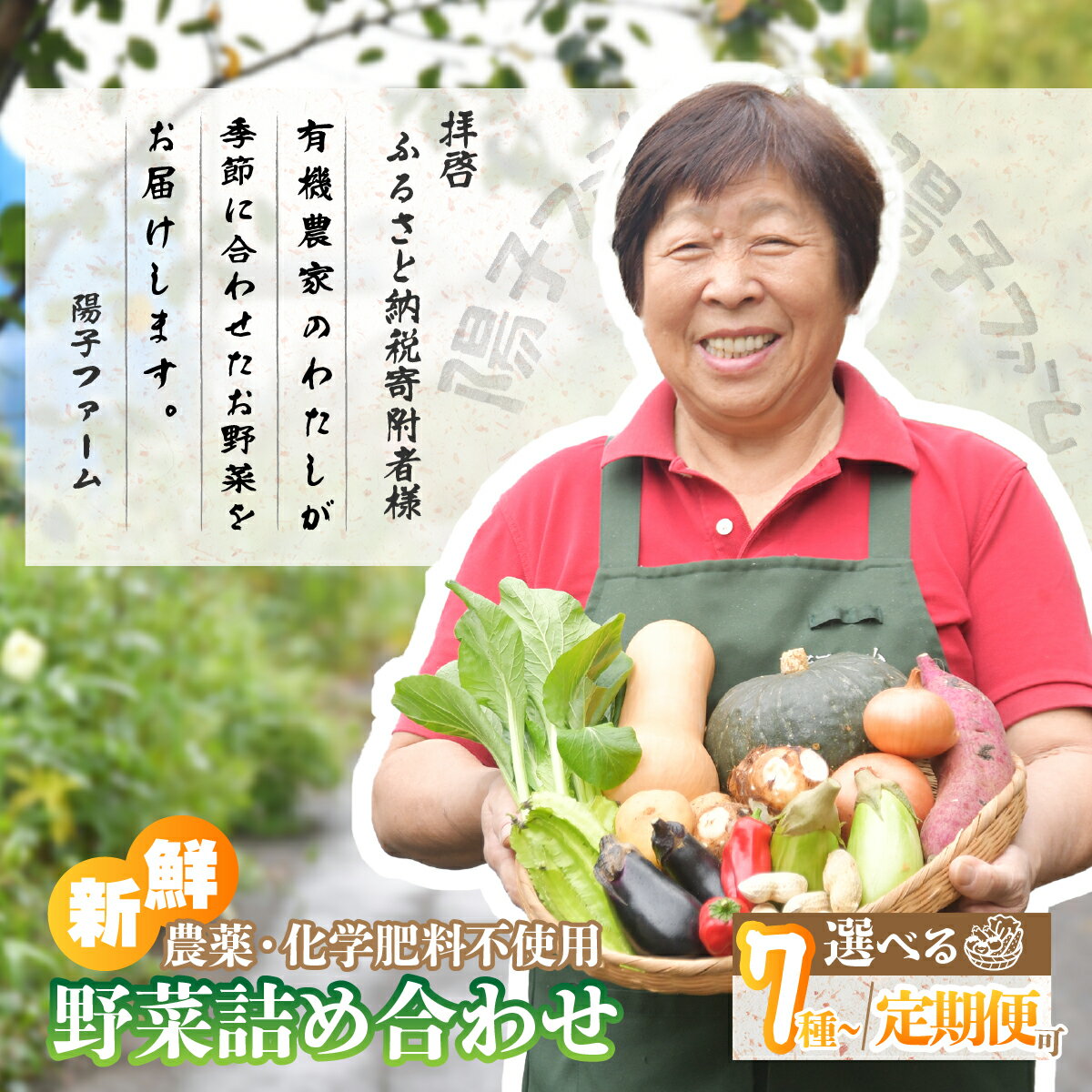 【ふるさと納税】＜定期便あり＞旬の野菜詰め合わせ7種~8種 | 野菜 季節の野菜 旬の野菜 新鮮野菜 産地直送 有機 オーガニック フレッシュ セット 詰め合わせ サラダ 料理 炒め物 煮物 旬 おいしい 安全 安心 お取り寄せ ギフト おすすめ 世界農業遺産 埼玉県 所沢市