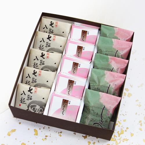 【ふるさと納税】和菓子 詰め合わせ（七転八起5個、みなくち5個、しるべ5個） 創業140余年の味 | 滋賀県 甲賀市 滋賀 支援 支援品 返礼品 お菓子 お取り寄せ スイーツ スィーツ ご当地 グルメ スイーツセット お菓子セット おかし お茶菓子 和スイーツ スウィーツ 個包装