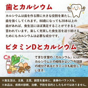 No.1289-B ＜定期便・全6回(隔月)＞カルシウム(1袋186粒入・2袋×6回 計12袋) 鹿児島 日置市 健康食品 サプリ 栄養バランス 食生活 安心安全 カルシウム 乳製品 歯 骨 にぼし 