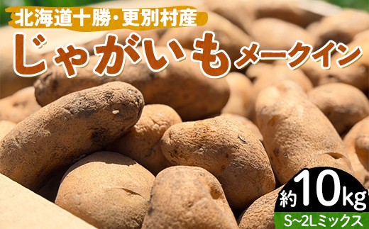 
                  北海道十勝・更別村産 じゃがいも（メークイン）10キロ 芋 ジャガイモ 新鮮野菜 やさい 10kg F21P-1571
                
