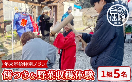 【年末年始特別プラン】餅つき＆野菜収穫体験（1組5名）