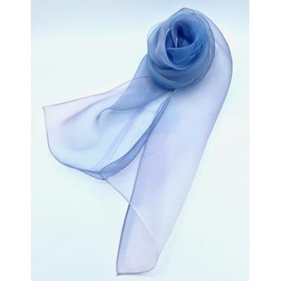 ふるさと納税 岐阜市 透きとおる絹に重なり合う色彩と光。　【シルクスカーフ】　美濃友禅　ー夜明けー |  | 01