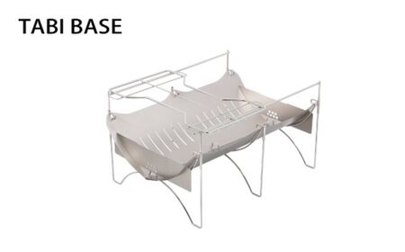 [ベルモント]TABI BASEグリルセット たき火台 焚き火台 アウトドア用品 キャンプ用品 野外調理 キャンプ料理 キャンプ飯 鉄 五徳付き 網付き【077S004】