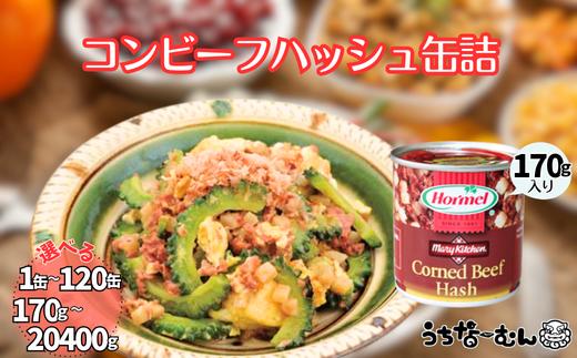 
            沖縄ホーメル コンビーフハッシュ 170g　1～120缶　　牛肉 じゃがいも カレー チャンプルー 惣菜 缶詰 おかず 弁当 沖縄料理 長期保存 非常食 常備食 沖縄ホーメル
          