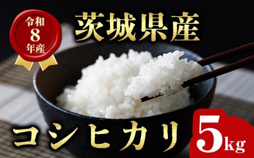 茨城県産 コシヒカリ 5kg 米 新米 お米 令和8年産 精米 白米 こめ コメ ご飯 5キロ 新米 【有限会社桂農産】【ho1754】
