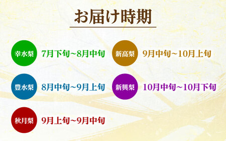 【先行予約・25年7月以降発送】 旬の日田梨お届け便 約5kg(幸水、豊水、秋月、新高、新興)　日田市 / 南国フルーツ株式会社 なし 梨 果物 フルーツ[ARET008]