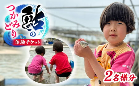 【先行予約】鮎のつかみ取りチケット2名分（6尾） 体験チケット |鮎※離島への配送不可 ※2026年6月上旬～8月下旬頃に順次発送予定