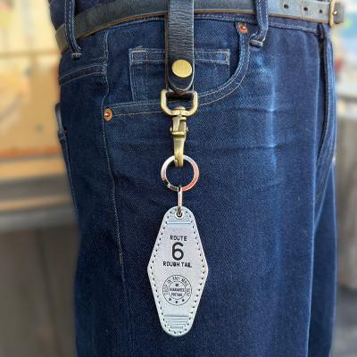 ふるさと納税 ひたちなか市 ラフテール【栃木レザー製牛革使用　モーテルキーホルダー】シルバー×ブラック |  | 03