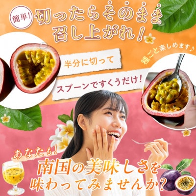 【先行予約/2027年7月～8月発送】秀品パッションフルーツ 中玉8個入【配送不可地域：離島】