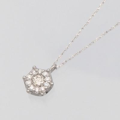 ふるさと納税 昭和町 PT900/PT850 0.16ct H&Cダイヤモンド ペンダントネックレス HH-019755 |  | 01