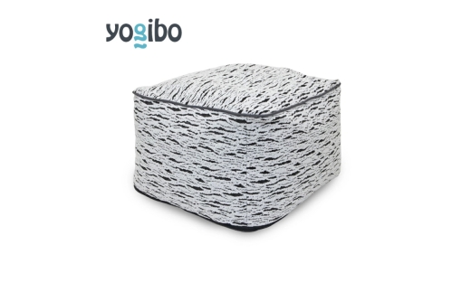 ビーズクッション ヨギボー ラックス オットマン ライトグレー Yogibo Luxe Ottoman 高級 ベロア なめらか 足置き ローソファ 洗えるカバー インテリア ギフト プレゼント おしゃれ 贈り物 結婚祝い 誕生日 [№5385-1577]
