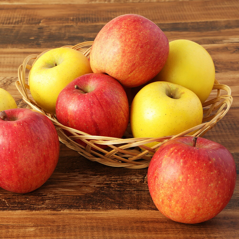 【ふるさと納税】二戸産りんご サンふじ＆シナノゴールド 約3kg/約5kg/約10kg 選べる内容量 2種類 セット 食べ比べ 林檎 リンゴ 果物 フルーツ 東北 岩手県産 国産 送料無料 【2025年12月発送予定