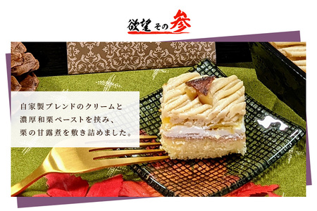 欲望の栗 1箱 モンブラン HZ-002