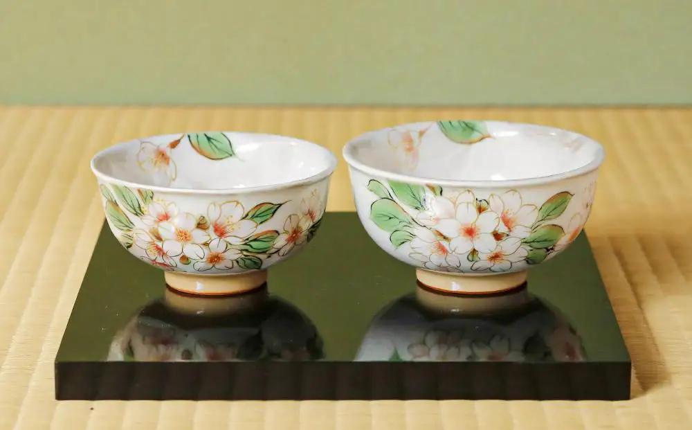 【陶あん】京焼・清水焼 夫婦ふくりん茶碗・ふくりん湯呑セット｜清水焼 食器 人気［ 京都 清水焼 京焼 陶芸 食器 人気 おすすめ カップ コップ 器 お取り寄せ 通販 送料無料 ふるさと納税 ］