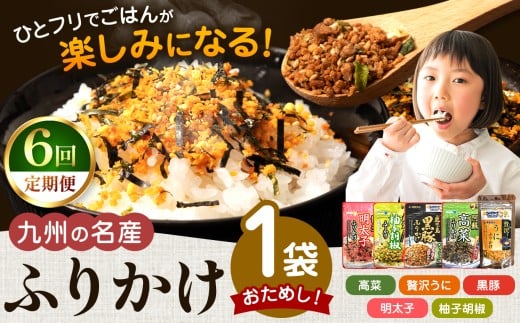 【 定期便 6回 】 おためし！九州の名産ふりかけ 1袋 ｜ ふりかけ 海苔 熊本県 玉名市 くまもと たまな