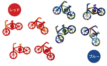 自転車ピンズ | ピンバッジ 小物 ファッション アクセサリー 乗り物 ギフト レッド