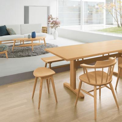 ふるさと納税 高山市 【KASHIWA】スツール　飛騨の家具　オーク材　板座 AM034 |  | 01