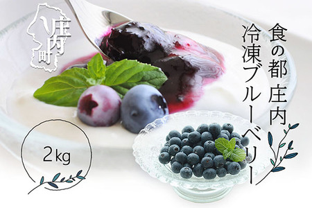 【8月より順次発送】食の都庄内 冷凍ブルーベリー 2kg（入金期限：2026.7.31）洗わず食べられる 果物 スムージーに