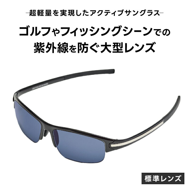 【ふるさと納税】超軽量を実現したアクティブサングラス　DDG/001 標準（CA-GR-S-LB） [L-14201] /サングラス 軽量 軽い フレーム スポーツ チタン レンズ ファッション メガネ めがね 眼鏡 福井県鯖江市