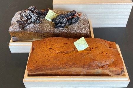 M326〈ザ・クラシックゴルフ倶楽部〉muneokaパウンドケーキ  2種セット 母の日 プレゼント ギフト お菓子 スイーツ 和菓子 食べ物 食事 花とスイーツ