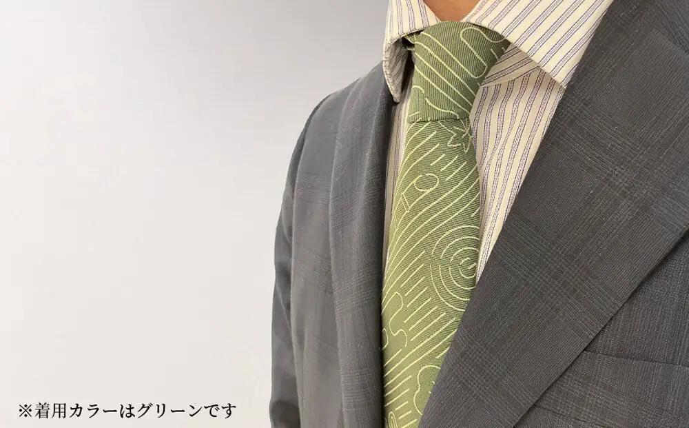 【高島屋選定品】三三屋(みみや)×NEKADO(ネカド) 西陣織のネクタイ(砂紋) ブルー｜京都 ネクタイ 人気