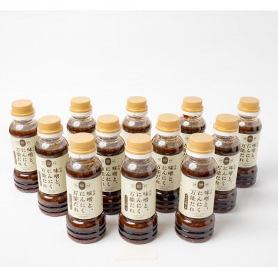 ふるさと納税 中野市 味噌と、にんにく万能だれ　12本セット