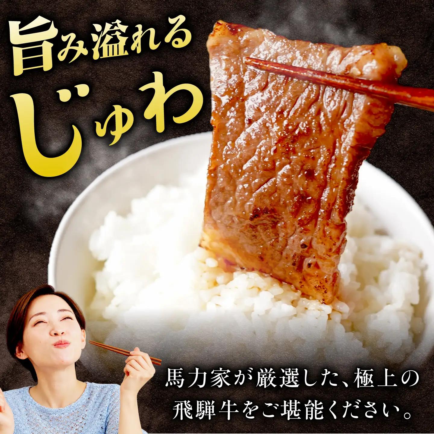 飛騨牛 肩ロース(焼肉用)400g / 飛騨牛 国産 肩ロース ロース 焼肉 焼き肉 黒毛和牛 和牛 牛肉 BBQ 岐阜県 / 御嵩町 / 馬力家[AVBO081]