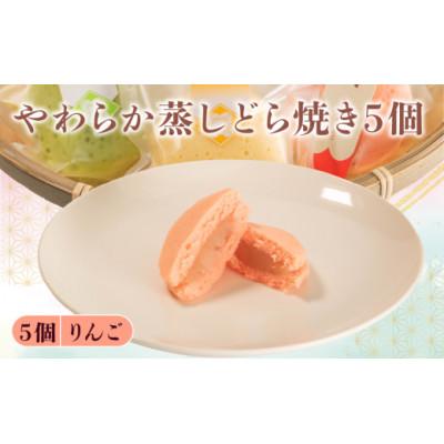 ふるさと納税 羽咋市 【復興支援】蒸し どら焼き 5個 りんご