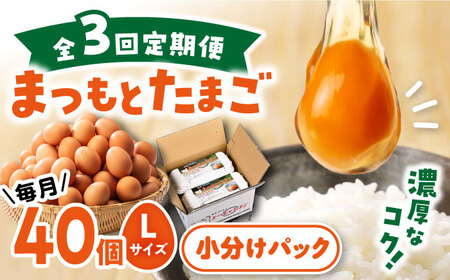 【月1回40個×3回定期便】家族のために選びたい「まつもとたまご」計120個＜松本養鶏場＞ [CCD002]