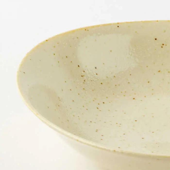 【美濃焼】ナチュラル カレー皿 4枚セット【山正各務陶器】 器 北欧風 クリーム色 (491304)[MFW030]