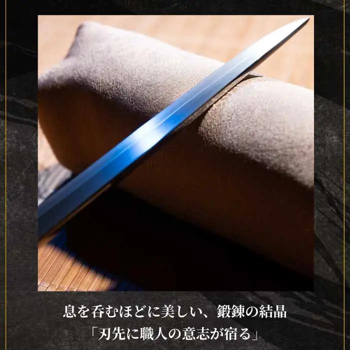 【小刀】外国籍刀匠として初の「現代刀職展 新人賞」受賞　ジョハン・ロイトヴィラー(光綱)作 こがたな 日本刀 鍛錬 鑑賞用 195001