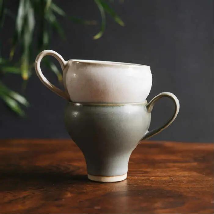 【波佐見焼】コーヒーのためのカップ コーヒーカップ tall (ホワイト・グリーン) 2色セット 食器 皿 【イロドリ】 [KE20] 波佐見焼