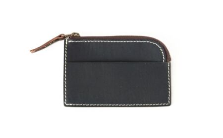 tanikoオリジナル 小銭入れ（紺）《厚真町》【Taniko leather】[AXAP024]