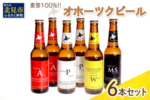 《14営業日以内に発送》オホーツクビール 6本セット ( 飲料 飲み物 お酒 ビール クラフトビール 瓶ビール 贈答 ギフト お中元 御中元 お歳暮 お祝い 熨斗 のし )【028-0012】