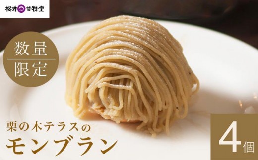 栗の木テラスのモンブラン 4個入 ［桜井甘精堂］スイーツ 菓子 栗 信州 長野県 冷凍 ご当地スイーツ 数量限定人気 期間限定 お取り寄せ ケーキ 先行予約 小布施  【2026年1月16日～4月末日