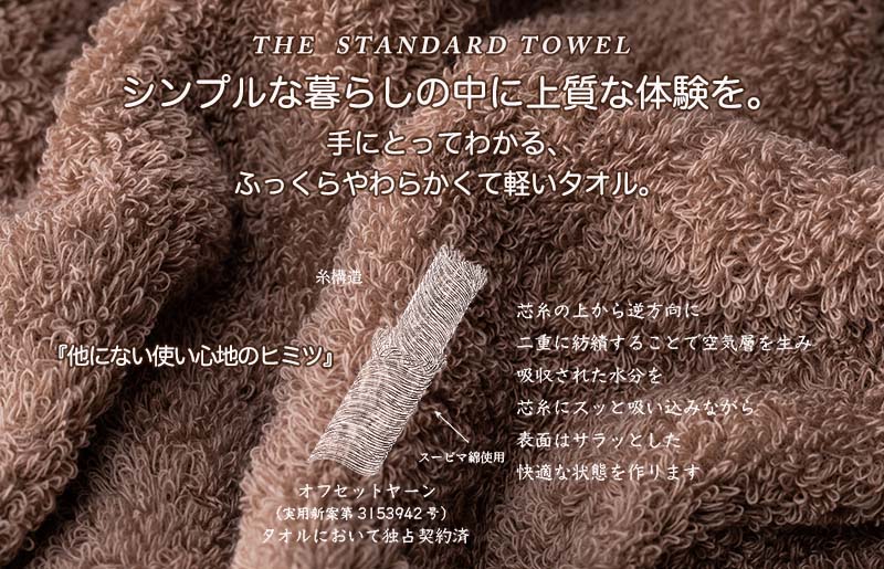 MAISON BLANC バスタオル2枚 テラコッタ
